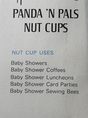 Vtg Panda ‘N Pals Nut Cups 2 Pkgs Die Cut Paper Decor Baby Child Party Crafts