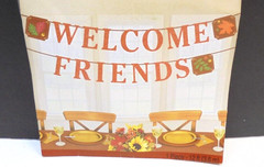 Amscan Welcome Friends Fall Leaves Thanksgiving Party Banner 12 ft.
