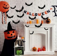 18PCS Halloween Hanging Bats Decorations – Re-usable