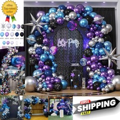 Galaxy Space Balloon Arch Garland Kit for Outer Party Decorations,144Pcs Chro…
