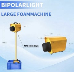 Bipolarlight foam machine for pary, party foam machine with water tank, LARGE