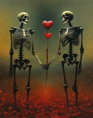 Valentines Day Sunset Into A Love Heart:14 Pictures horror Edition