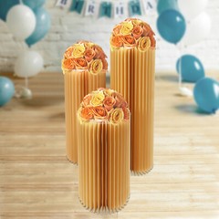 Party Floral Stand Foldable Wedding Centerpieces Cardboard Vase for Party Decor