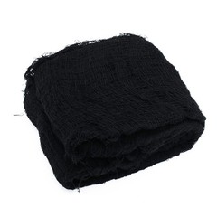 Black Reusable Halloween Gauze 1 Piece Creepy Cloth for Scary Party Decor