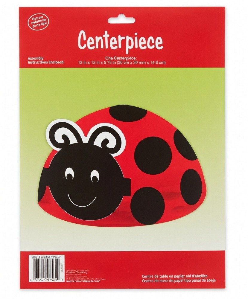 Ladybug Fancy 3D Centerpiece Creative Converting Polka Dot Birthday Party Decor