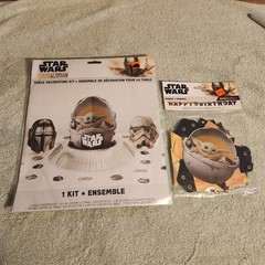Baby Yoda Baby Birthday Decorations, Party Supplies Set, NEW