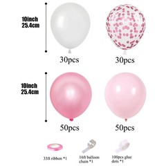 160PCs Balloons Retro Sage Green Pink Metallic Gold Confetti Latex Balloon