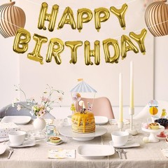 Globos Decoraciones Negras y Doradas De Cumpleaños Para Fiestas Hombre Mujer Set