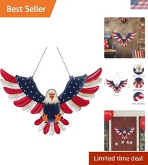 Durable 21.7» Red, White & Blue Eagle Wall Art for Celebrating American Freedom