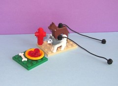 Husky & German Shepherd Dog Pet +- Birthday Minifiure MOC – MADE OF LEGO BRICKS