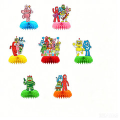 7PSC Gabba Honeycomb Centerpieces 3D Table Decorations Party Supplies