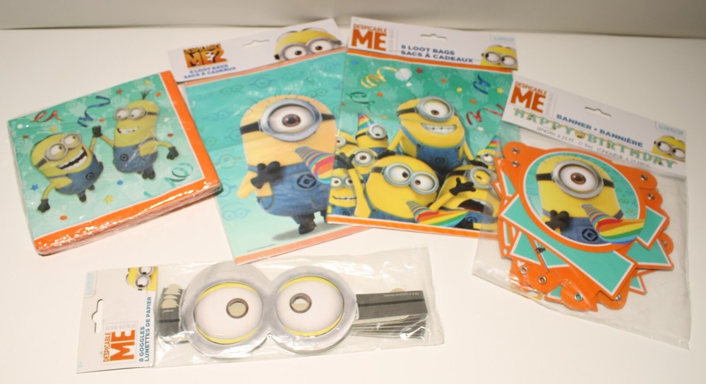 Minions Despicable Me Birthday Party Decorations Hanging Banner Party Favors