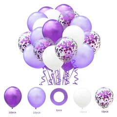 Metallic gold and premium latex black and white balloons 60 in 30.48cm set