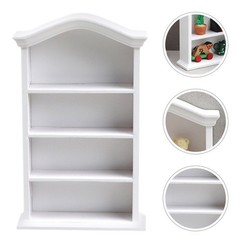 Mini Furniture Models Decorative Dollhouse Display Shelf Bookcase