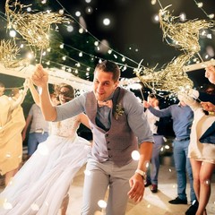 24 Pcs Lighted Wedding Wands LED Tinsel Wands Light up Streamers