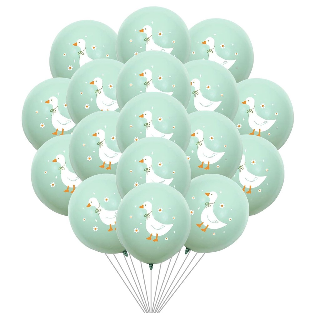 Silly Goose Balloons,Goose Themed Party Decorations Green Duck Balloon Farm A…