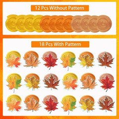 30 PCS PreAssembled Fall Maple Leaves Ceiling Hanging Swirls Party Decorations