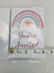 20 Rainbow Sunshine Baby Shower Invitations for Girl A Little ray of sunshi