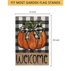 Fall Decorations for Home, Fall Welcome Garden Flag Pumpkin Double Sided Deco…