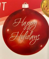 Christmas Ornament 16-Inch Cutout Set 4 Pack Christmas Party Decorations