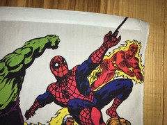 Vintage Marvel Comics Group FLAG Wall Decoration Banner Backdrop 1985