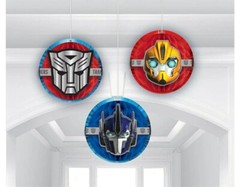 Transformers Honeycomb Hanging Decoration (3 Pieces) 5.5 IN. Backdrop Party Kid
