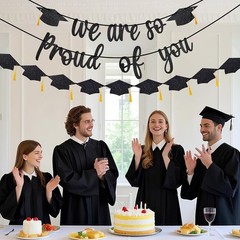 Graduation Banner 2026 Decorations Diploma Tassels Class of 2026 Party Decor