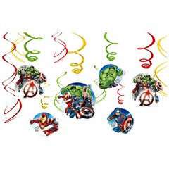 Epic Avengers Swirl Value Pack 12 ct New Marvel Hulk Captain America Iron Man