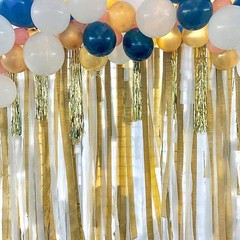 12Pcs Crepe Paper Streamers Assorted Color Birthday Party Decorations Reusable