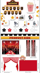 Ultimate Movie Night Party Decorations Kit-Trunk or treat decor – party decor