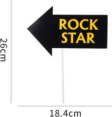 Rockstar-Themed 18 Pcs Party Props – Perfect for Celebrations and Photo Booths