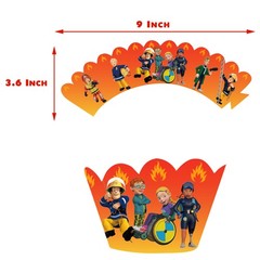 Fireman Sam Birthday Party Decor Supplies Balloons Banner Cake Toppers Kids