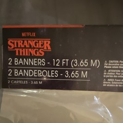 Stranger Things Party Banner Set 2pc 12 ft Welcome to the Upside Down