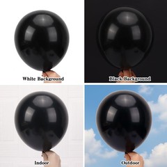 154pcs Black Balloons Different Sizes 18 12 10 5 Inches for Garland Arch Kit,…