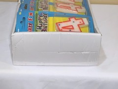 BIRTHDATE CANDLE & DECORATION PARTY FUN #4 QUANTITY OF 24 PCS SEALED