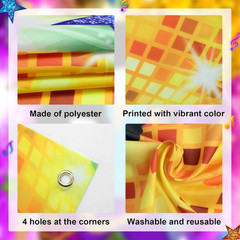 Disco Door Banner 3X6 Ft 70S Party Decorations 70S Theme Photo Props Disco Party