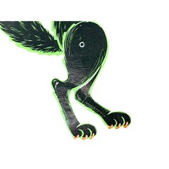 Vintage Beistle Jointed Black Cat Halloween Die Cut Retro Party Decoration USA