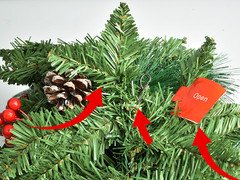 Christmas Garland with Lights 9FT Timer Prelit Garland Battery Operated Outdoor