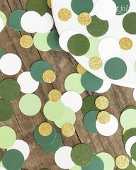 Letjolt Green Dot 200pcs Confetti Glitter Golden Nature Garden Theme Baby Sho…