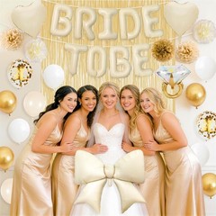 Bachelorette Party Decorations, Sand White Bride To Be Bridal Shower Balloons…