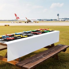 2 x 10 ft Road Table Runner Runway Airplane Birthday Party Supplies Race Track