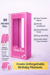 4ft, 5ft and 6ft tall, doll photo box, popular photo booth props birthday party