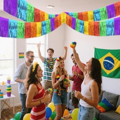 Fiesta Party Decorations – 2 Pack Cinco De Mayo Fringe Streamers | Mexican Pa…