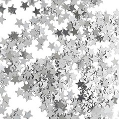 Silver Star Confetti 60g 2.11oz Metallic Shine Biodegradable Glitter Decor