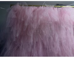 Pink Tulle Party Backdrop Decoration Photo Booth Birthday Shower Wedding Event