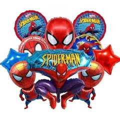 10 Piece Spide Aluminum Balloon Set – Spide & Classic Design, Vibrant 3D Cart…