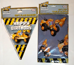 Extra 10% OFF Bundle of Construction Theme Kids Party Supply 71 pcs