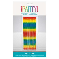 Rainbow Pride Stripe Foil Door Curtain Party Decoration 1m x 2m Brand New