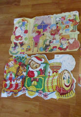 Extra LG Christmas Diecuts Cutouts Vintage Decorations Eureka U Pick NOT a LOT