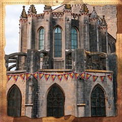 Hahafelt 6 Pcs 72 ft Medieval Fantasy Pennant Banner with Lion Design Medieval P